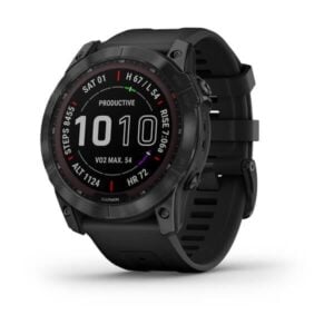 fenix 7X Sapphire fekete , fekete szilikon szíjjal (Solar)