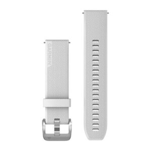 Óraszíj Quick Release Bands (20 mm), White with Polished Silver Hardware