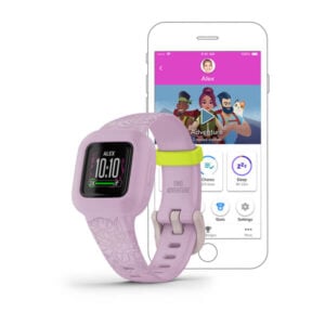 vivofit jr. 3 Lila virág állítható szíjjal