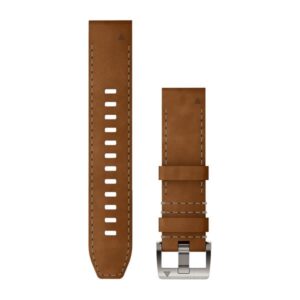 Óraszíj 22 mm bőr/FKM hibrid, barna/fekete (QuickFit), MARQ (Gen 2)