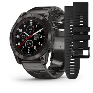 Fenix 7X Pro Sapphire Solar, szürke DLC titánium, karbonszürke fém szíjjal (ED SD)
