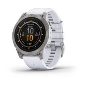 Epix Pro (Gen 2) Sapphire 47 mm, titanium, fehérkő szilikon szíjjal (ED XD)