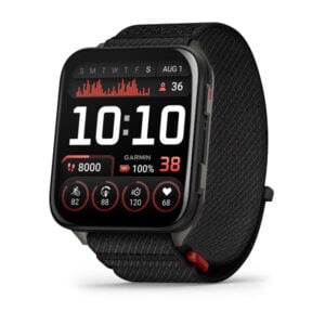 Venu X1 fekete Titanium, fekete ComfortFit Nylon szíjjal (ED)