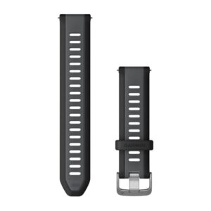 Óraszíj 20 mm. Fekete-szürke (Quick Release) Forerunner 165
