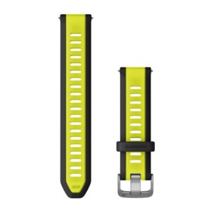Óraszíj 20 mm. Fekete-sárga (Quick Release) Forerunner 165