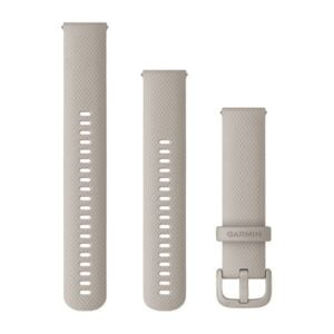 Óraszíj 20 mm francia szürke szilikon (Quick Release)