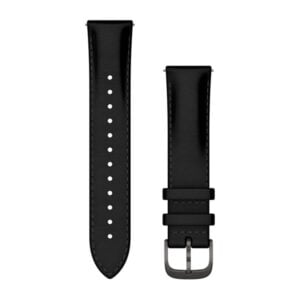 Óraszíj 20 mm fekete bőr (Quick Release)