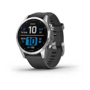 fenix 7S ezüst grafit színű szilikon szíjjal