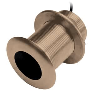Xdcr, B619,8-pin,Tilted Bronze Thru-Hull, 20o,200/77kHz