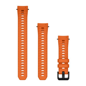 Óraszíj 20 mm Watch Bands (Instinct® E – 40 mm), Ember orange silicone