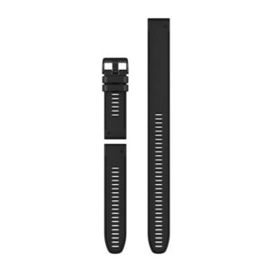 Óraszíj 26 mm fekete szilikon, fekete csat  (QuickFit) Descent Mk2, 3részes