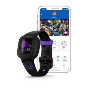vivofit jr. 3 Fekete Párduc Special Edition állítható szíjjal