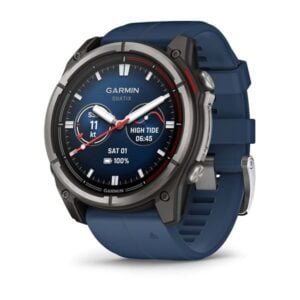 quatix 8 – 51 mm, AMOLED, Sapphire Titanium, captain blue szilikon szíjjal (ED XD)