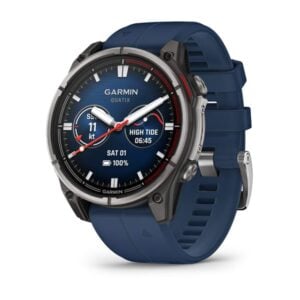 quatix 8 – 47 mm, AMOLED, Sapphire Titanium, captain blue szilikon szíjjal (ED XD)