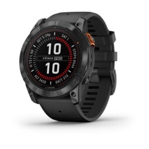 Fenix 7X Pro Solar, szürke, fekete szilikon szíjjal (ED)