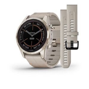 Fenix 7S Pro Solar, krémarany, mészkő színű bőr szíjjal (ED SD)