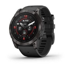 Epix Pro (Gen 2) Sapphire 51 mm, karbonszürke DLC, fekete szilikon szíjjal (ED XD)