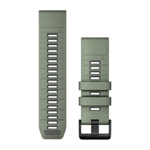 Óraszíj 26 mm oliva/szürke szilikon (QuickFit)