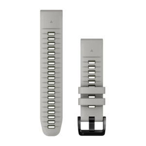 Óraszíj 22 mm szürke/mohazöld szilikon (QuickFit)
