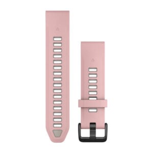 Óraszíj 20 mm rose/szürke szilikon (QuickFit)