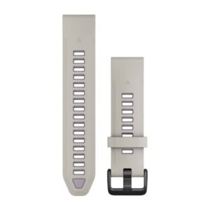 Óraszíj 20 mm szürke/levendula szilikon (QuickFit)
