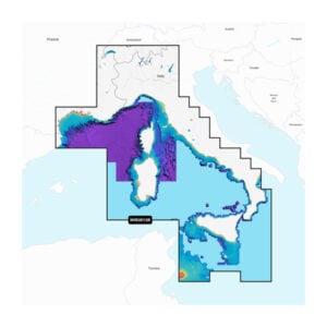 Mediterranean Sea, Cent. & West - Marine Charts Garmin Navionics Vision+
