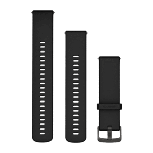 Óraszíj 22 mm fekete szilikon (Quick Release) Venu 3