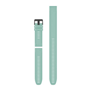 Óraszíj 26 mm fodormenta szilikon, fekete csat (QuickFit) Fenix 6X, 3részes, spearmint