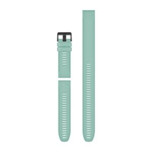 Óraszíj 26 mm fodormenta szilikon, fekete csat (QuickFit) Fenix 6X, 3részes, spearmint