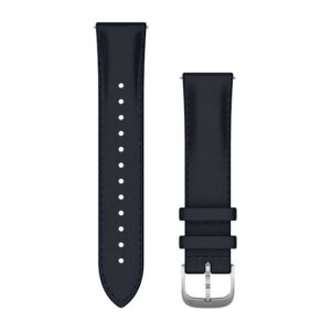 Óraszíj 20 mm sötétkék bőr, ezüst csat (Quick Release) Vivomove 3 125-190 mm