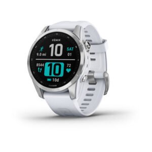 fenix 7S ezüst fehér színű szilikon szíjjal