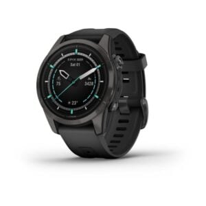 Epix Pro (Gen 2) Sapphire 42 mm, karbonszürke DLC, fekete szilikon szíjjal (ED XD)