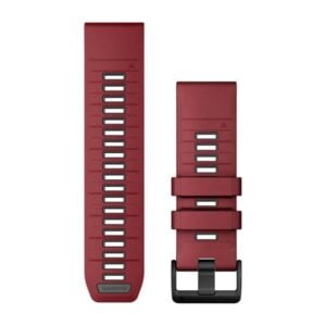 Óraszíj 26 mm bordó/grafit szilikon (QuickFit)