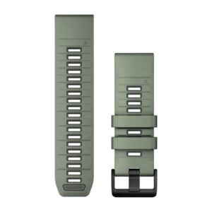 Óraszíj 26 mm oliva/szürke szilikon (QuickFit)