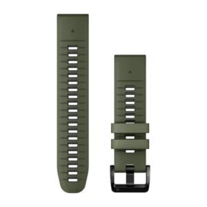 Óraszíj 22 mm mohazöld/grafit szilikon (QuickFit)