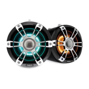 7.7'' Sports Grey Chrome Tower Speaker, CRGBW LED