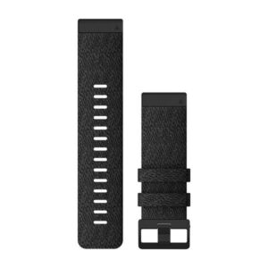 Óraszíj 26 mm fekete nylon, fekete csat (QuickFit) Fenix 6X