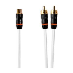 1 x Female to 2 x Male RCA Splitter, twisted shielded