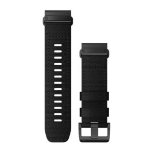 Óraszíj 26 mm taktikai fekete nylon, fekete csat (QuickFit)
