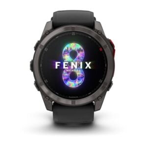 fenix 8 Pro 51mm MicroLED Sapphire karbonszürke DLC Titanium fekete/szürke szilikon szíjjal (ED XD)