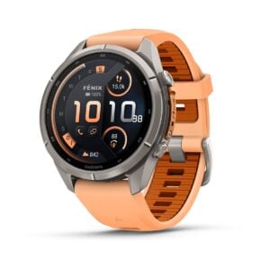 fenix 9 Pro inReach 43mm AMOLED Titanium őszi narancs szilikon szíjjal (ED XD)