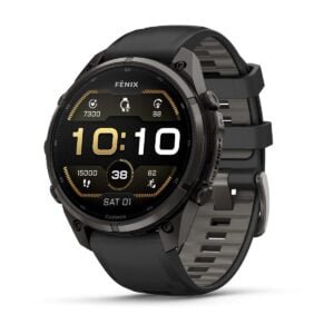 fenix 9 Pro 47mm AMOLED szürke DLC Titanium fekete szilikon szíjjal (ED XD)