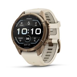 fenix 9 Pro 43mm AMOLED őszi arany Titanium krémszínű szilikon szíjjal (ED XD)