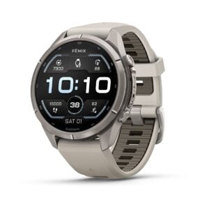 fenix 9 Pro 43mm AMOLED Titanium ködszürke szilikon szíjjal (ED XD)