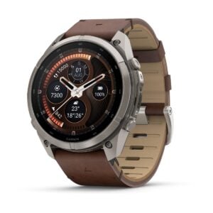 fenix 9 Pro inReach 51mm AMOLED Titanium mogyoróbarna bőr és kavicsszürke szilikon szíjjal (ED XD)