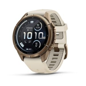 fenix 9 Pro inReach 43mm AMOLED őszi arany Titanium krémszínű szilikon szíjjal (ED XD)