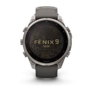 fenix 9 Pro inReach 47 mm SOLAR MIP Titanium kavicsszürke szilikon szíjjal (ED XD)
